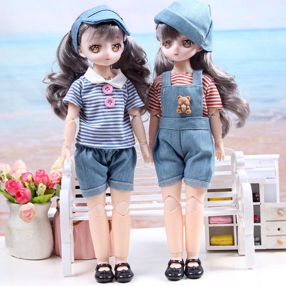 

Spherical Joint 30cm Bjd Doll with Clothes 30cm Articulated Toys 1/6 Bjd Dolls Birthday Gift style E
