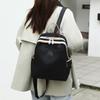 Casual Travel Backpack Lightweight Student Bookbag Urban Minimalist Canvas Bag with Zipper Waterproof Leisure Outdoor Bag