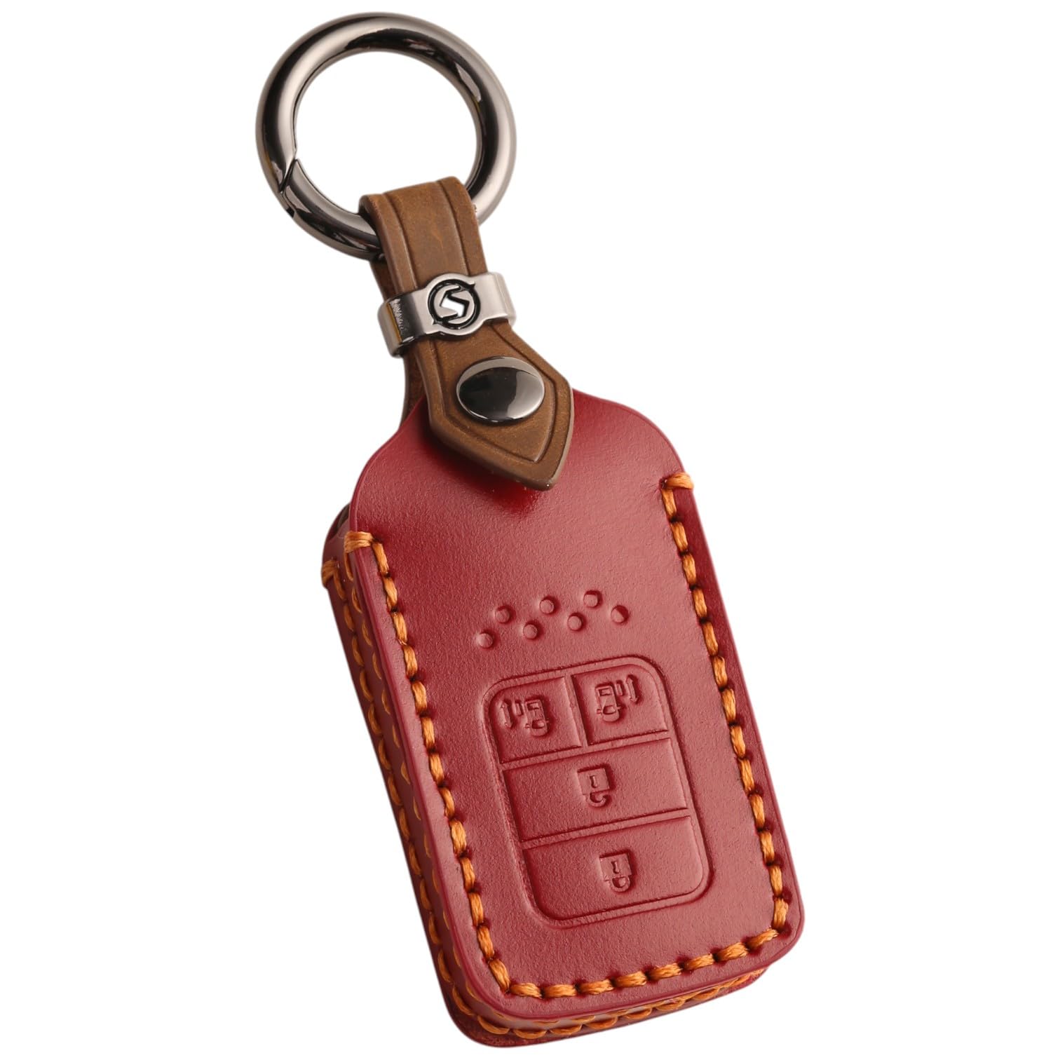 

[smasol] WR-V Key Cover, Freed, Genuine Leather, New Fit 4, Key Cover, Civic Vezel, S красный