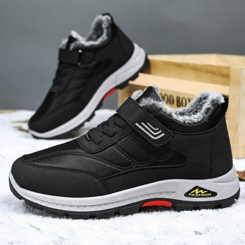 Fashion Men's Sports Shoes Winter Warm Snow Boots Plush Anti Slip Comfortable Outdoor Winter Men's Cotton Shoes for Men Casual Sneakers
