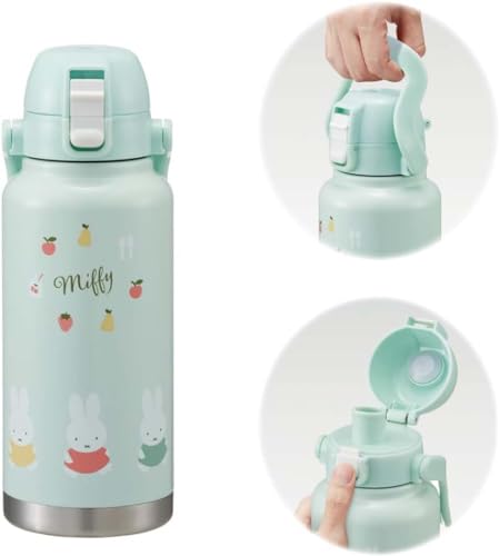 Skater Miffy STD10H-A Stainless Steel Direct Bottle with Handle, 1000ml Water Bottle/Mug