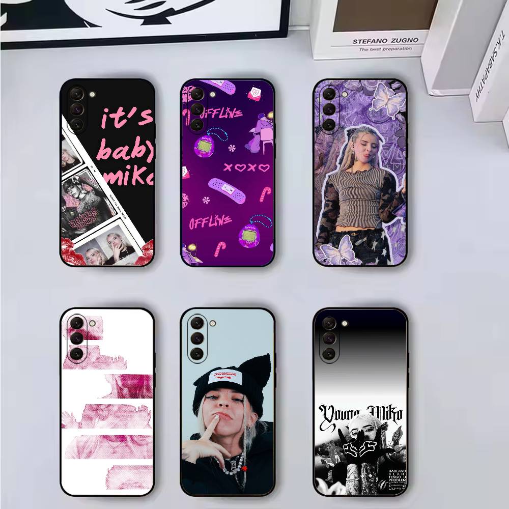 Y-Young Miko Singer Fashion Phone Case For Samsung Galaxy A73,A72,A71,A70,A53,A52,A51,Soft Silicone Black Cover