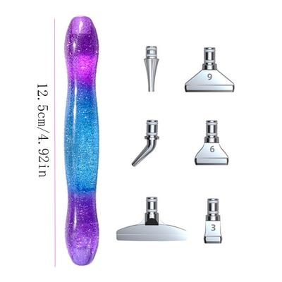 Neues Diamond Painting Stift-Set und 6 multifunktionale Metallspitzen, entworfen für Diamond Art, mit dickerem Schaft für erwachsene Benutzer.