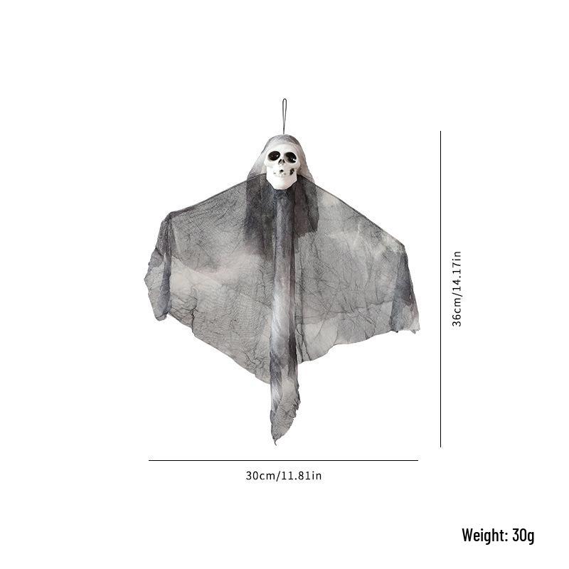 Ghost Festival Gauze Bride: Halloween Horror Decor Set Single OPP Bag Packaging