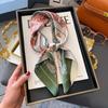 Zhang Ruonan Silk Scarf: Women's 2025 Spring/Summer Retro Neck Tie Accessory - High-End Small Square Neckerchief