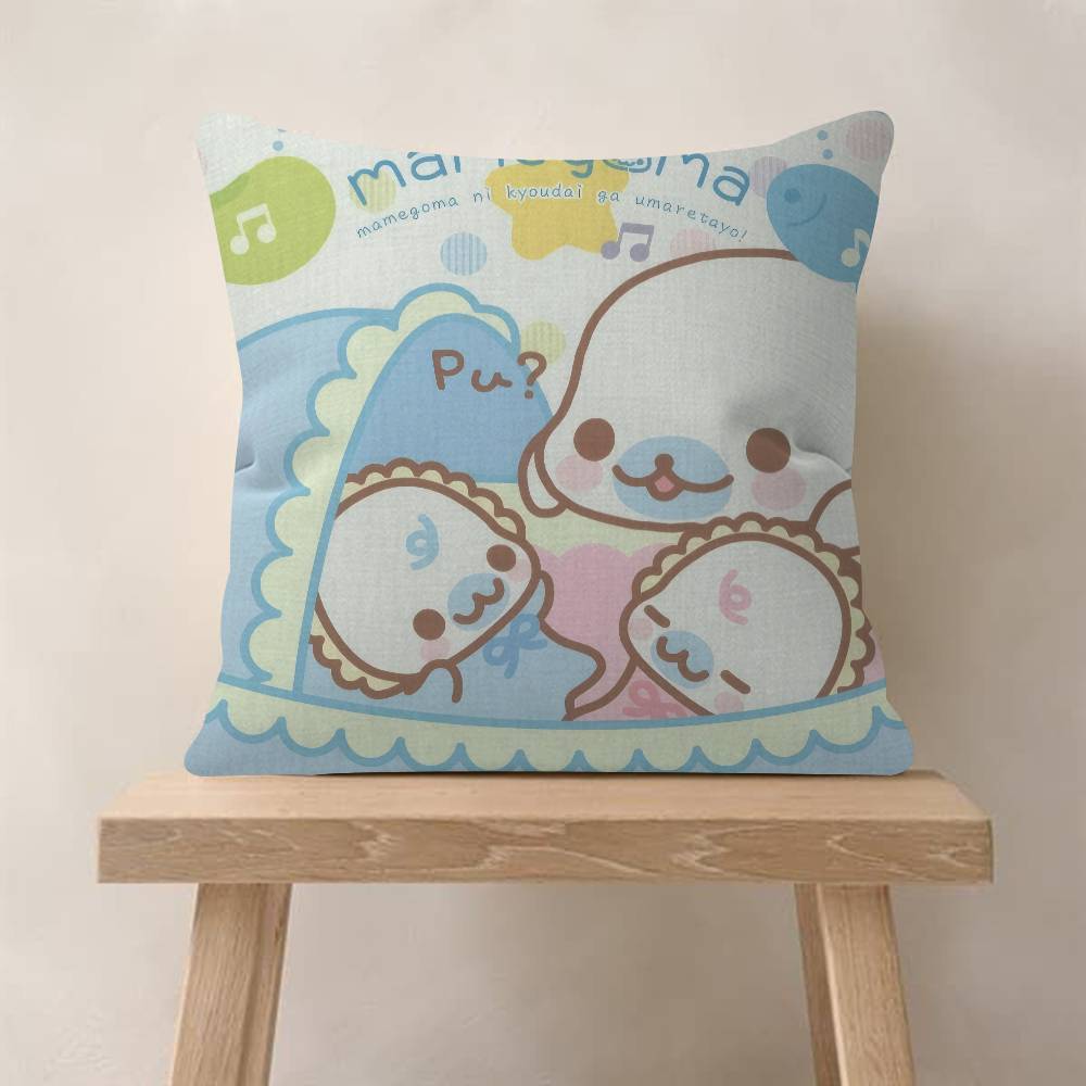 Kawaii Cartoon Mamegoma anime Pillow Gift Home Office Decoration Bedroom Sofa Car Cushion Cover case 45x45