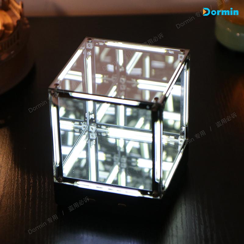 Dormin 4D Space Hypercube Night Light, Creative Atmosphere Lamp, Esports Room Cube Blind Box Figurine, Desk Decorator