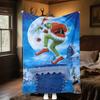 Grinch Steals Christmas Gifts Plush Blanket Soft Comfortable All Seasons blanket Sofa Office Naps blanket Outdoor Travel throw Perfect Gift