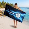 Toalla de Playa Personalizada Sheffield Wednesday FC, Impresión de Texto con Nombre Personalizado, Toalla Suave de Secado Rápido con Logo de Fútbol, Regalo de Vacaciones
