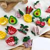 Mini Fruit Shape Side Bangs Hair Claw Shinning Hair Claw Girl Casual Hairpin