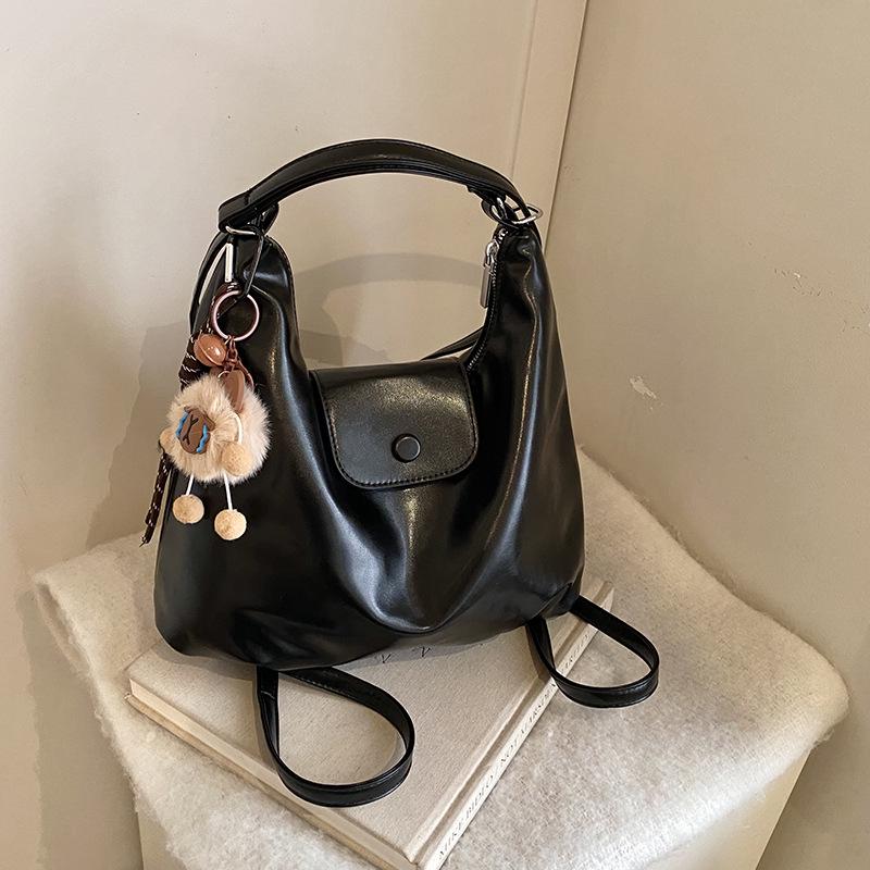 

2025 Retro European & American Large-Capacity Women s Shoulder Bag: High-End, Stylish, Versatile Crossbody Tote чорний