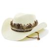 Spring summer new ethnic western cowboy straw hat Tibetan style American outdoor fashion unisex breathable sun protection hat