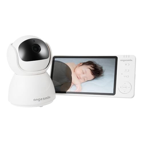 

Радионяня Anju Smile с обнаружением голоса и температуры, 4-кратным зумом, ночным видением, двусторонней связью, без смартфона, комплект монитор/камера для младенцев