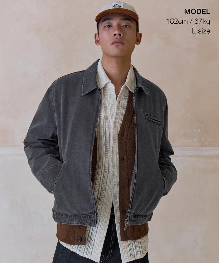 Musinsa Standard Denim Work Jacket [Gray]