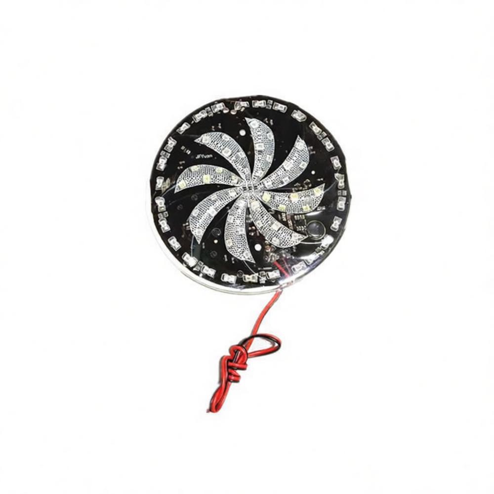 12V Colorful Windmill LED Car Strobe Decorative Lights Exterior Modification For Kart Bumper Car Truck Universal Styling