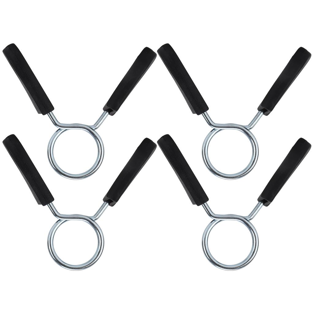 4Pcs Barbell Clamp Spring Collar Clip Gym Weight Dumbbell Spring Lock Standard Lifting Kit