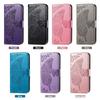 For Realme 8 9i 15T 15X 16 C11 2021 C15 C20 C21 C51 C83 Pro Plus 4G 5G Case Flip Leather Wallet Cover Card Holder Cute Butterfly