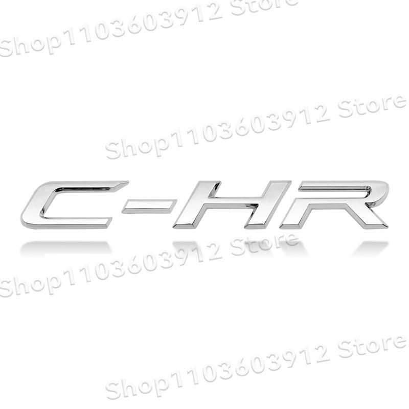1Pc CHR C-HR Letter Logo Car Rear Tail Trunk Decals Emblem Badge 3D ABS Sticker Decal Car Styling Auto Accessories