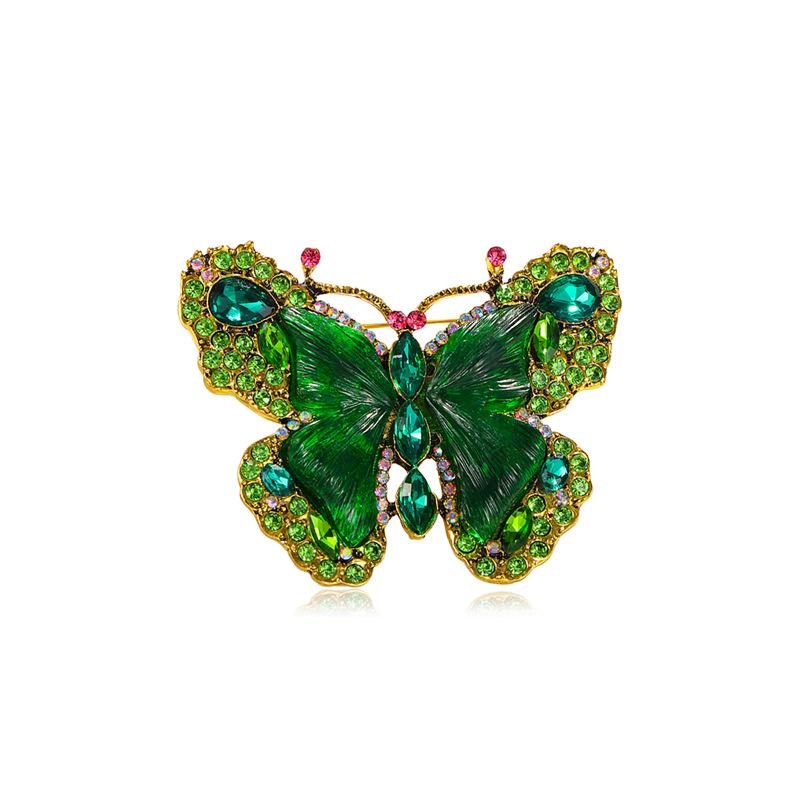

Crystal Butterfly Brooch Animal Insect Womens Corsage Pin for Women Accessories
