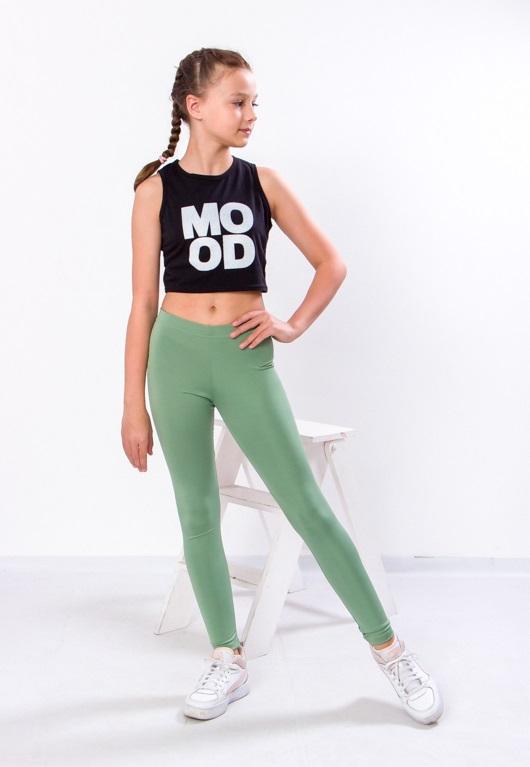 

Дитячі легінси для дівчаток – Комфортна підтримка та стильний дизайн, Будь-який сезон, 6000-079-3 HC 98 фісташкова кольору