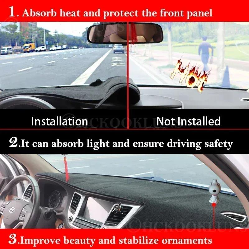 Pad Dash Sun Shade Protect Carpet Car Accessories 2024 Dashboard Cover Mat Dashmat for KIA STONIC 2 3 GT-Line 2017 ~ 2025