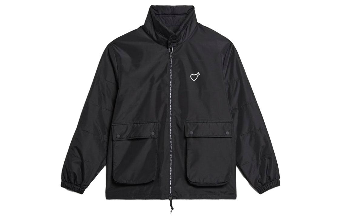 Adidas Originals X HUMAN MADE Human Made Jackets Men s Black Stand Collar Moderate Workwear GM4634 XS