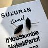 SUZURAN sable seed earring_black tourmaline