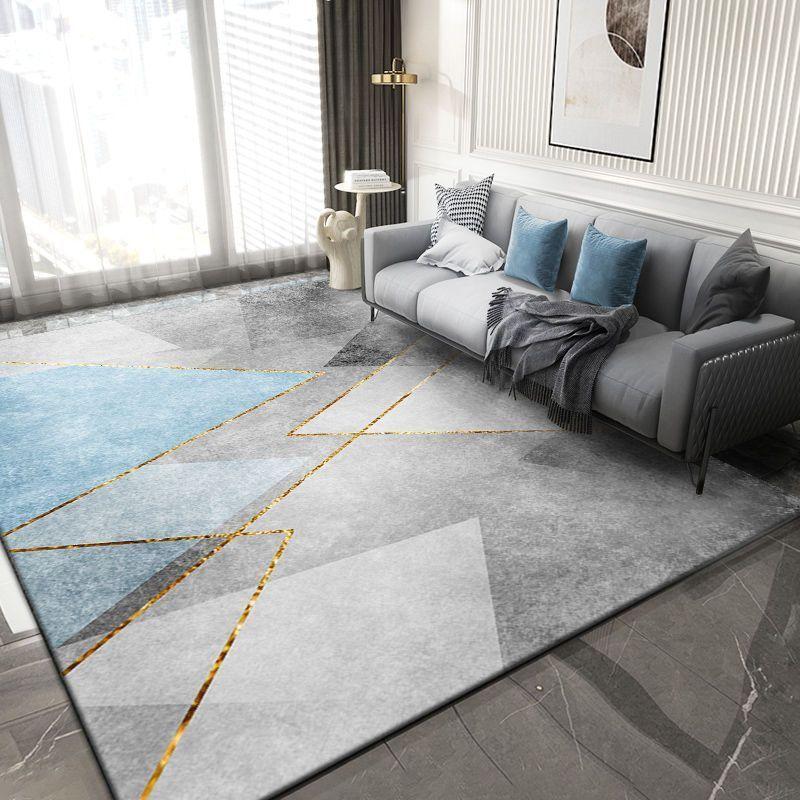 Light Luxury Crystal Pile Carpet Geometric Rugs Living Room Sofa Rugs Coffee Table Bedroom Full Bedside Floor Mats Home