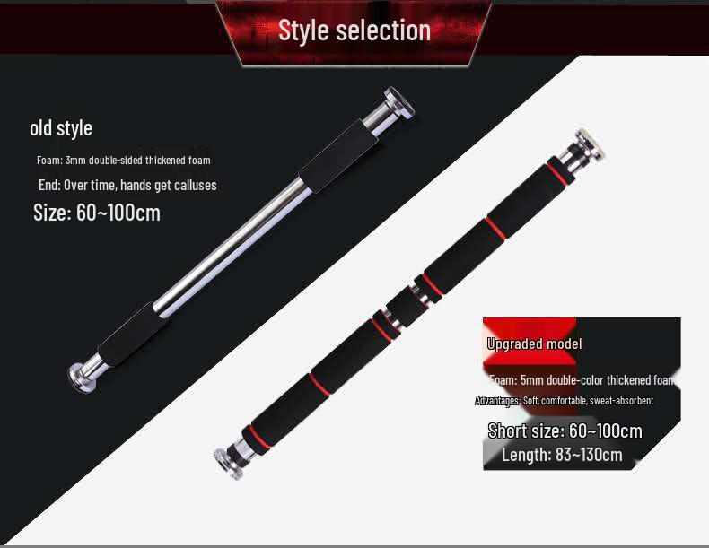 Adjustable No-Punch Doorway Pull-up Bar for Home Fitness