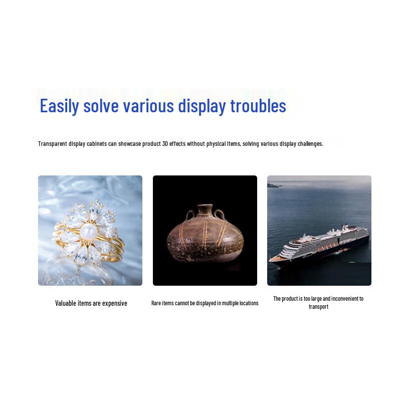 Transparent Touchscreen Display Kiosk CN Plug (adapter Included)