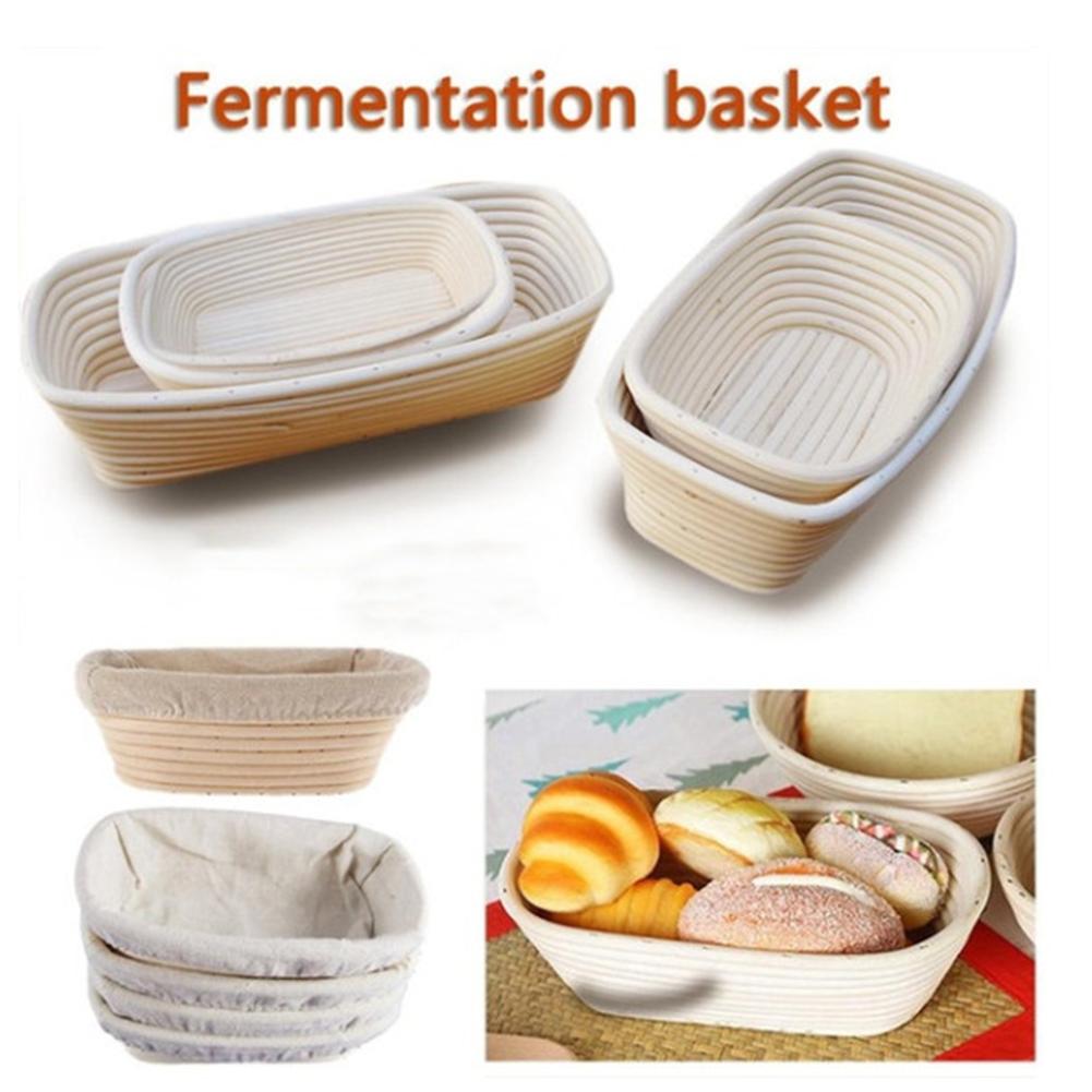 Baking Dry Basket Oval Shape Rattan Banneton Basket Bread Dough Proving Brotform Bowl
