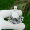 925 Silver Rainbow Moonstone Gemstone Crown Chakra Daughter Birthday New Pendant