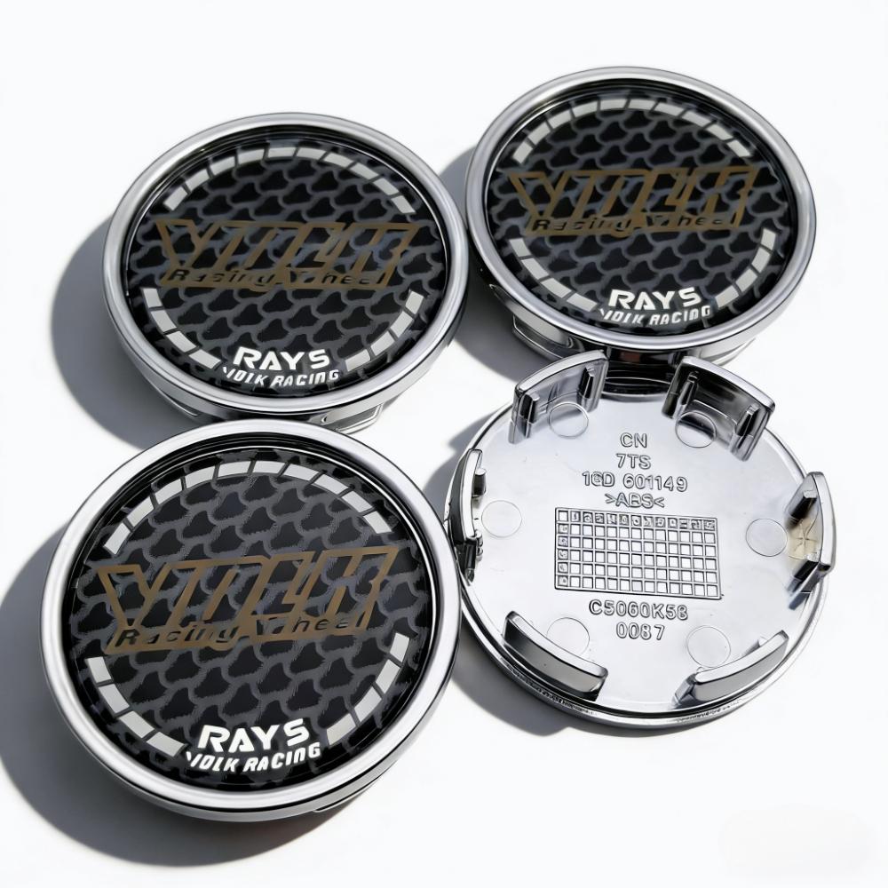 

4pcs 58mm 53mm Volk Rays Logo Emblem Car Wheel Center Caps Wheel Hubcap Rim Center Dust Cover Carbon Fibre Badge Hub Accessories Volk Rays Badge&4pcs K58 Wheel Caps