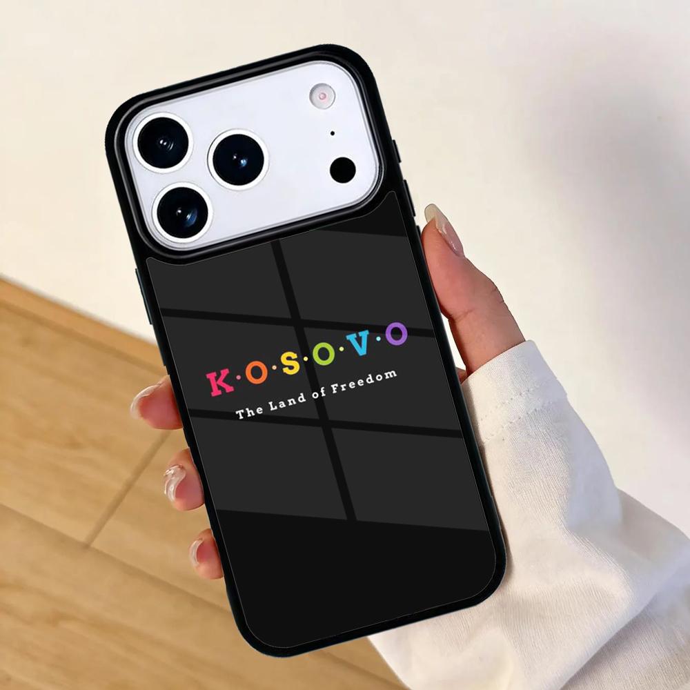 Kosovo Flagge Handyhülle für IPhone 17 AIR 16pro Max 15 14 13 12 11 Bumper Cover