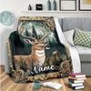 Deer Customize Your Name Blanket Warm Comfortable And Soft Blankets Are Suitable For Home Chairs Office Sofas Sofas Office Camping And Gifts For