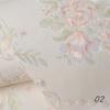 Retro Self-adhesive Wall Stickers Floral Pattern Non-woven Wallpaper for Living Room Background Wall Stickers DIY Home Decor