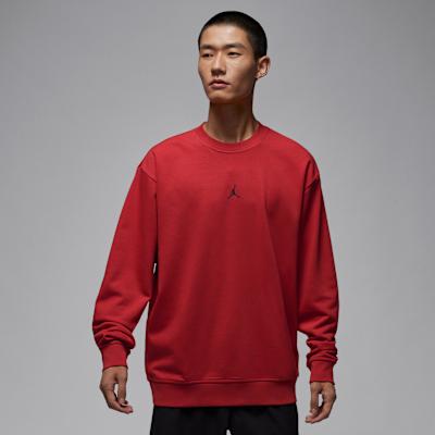 Jordan Sport Sweatshirts Men's Gym Red Crew Neck Moderate Regular