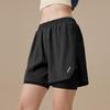Two-Piece Women's Quick-Drying Sports Shorts - Perfect for Summer Badminton, Tennis, Running, and Yoga
