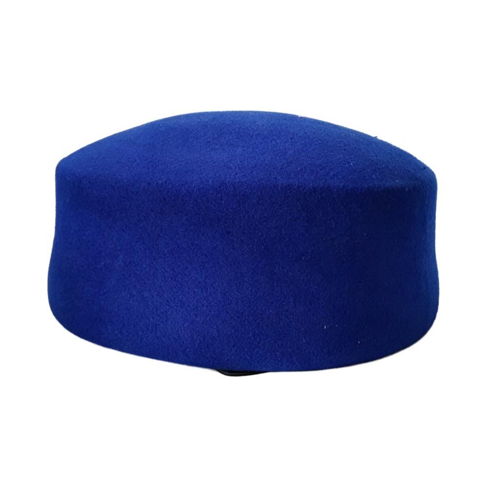 Wool Wool Pillbox Hat Structured Crown Painter Hat New Round Dress Hat Daily Outfits