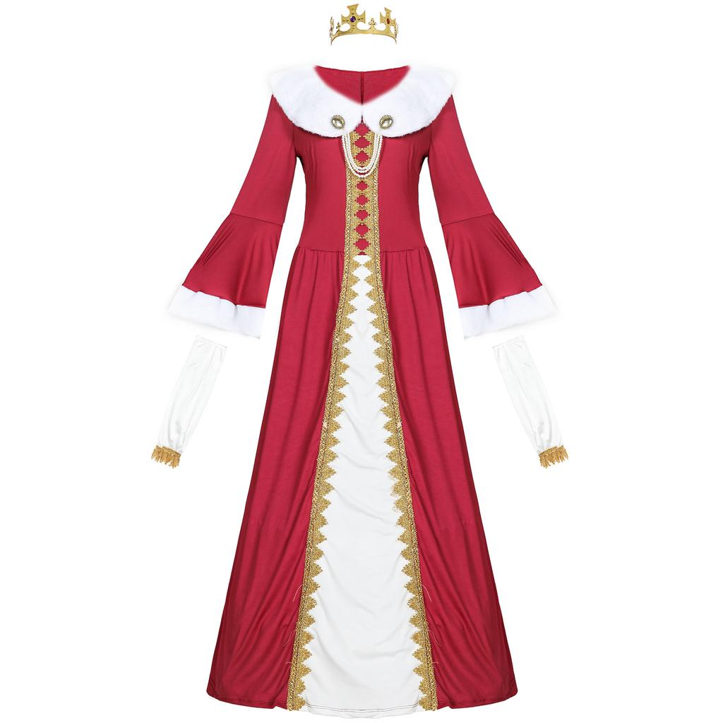 Costum regină regină rege curte romană antică, costum de Halloween pentru cuplu mărime plus pentru bărbați, costum pentru spectacol de scenă