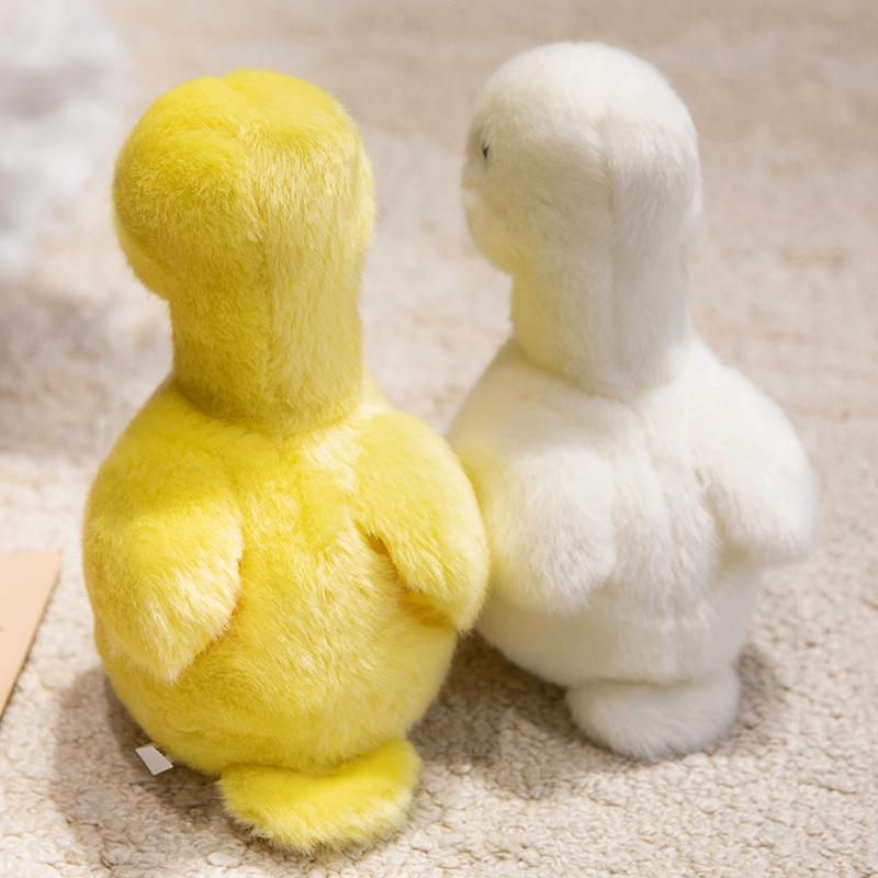22cm Cute Lifelike Yellow Duck Plush Toy Simulation Long Hair Duck Plush Doll for Boys And Girls To Accompany Sleeping Gift