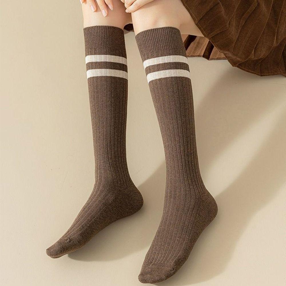 Knitted Cotton Socks Polyester Cotton Lolita Stockings Women Derss Women Socks