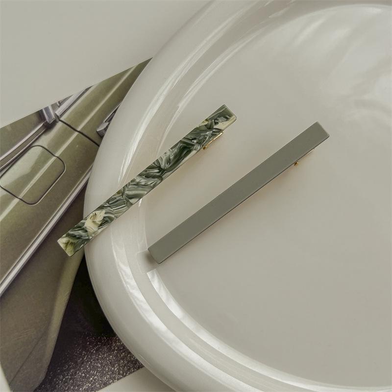 

Ретро французская корейская ацетатная заколка-утиный клюв для боковых прядей и выбивающихся волос