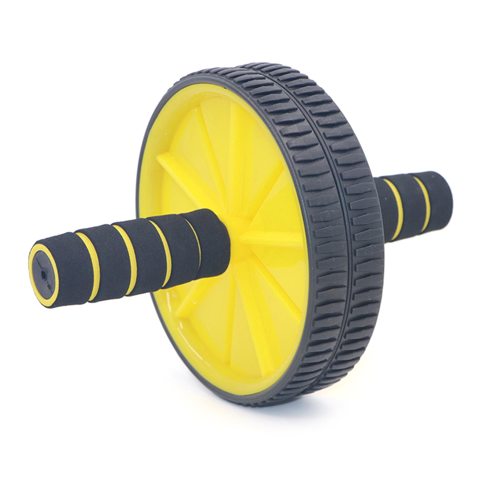 

Roller Core Strengths Home and Gym Equipment Abdominal Muscle Trainer Workout Roller Wheel Man Women Abdominal Exercise 1 жовтий