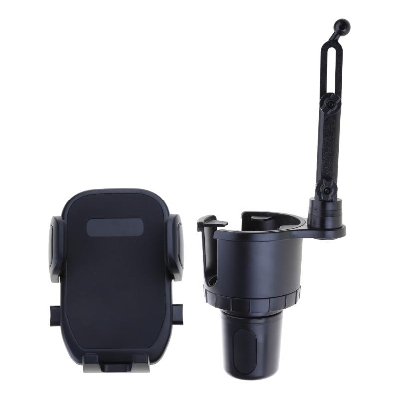 2 in 1 Car Cup Holder Expander Car Mobile Phone Holder Fit 5.4-7.2'' Phones Adjustable Cup Organizer Cup Holder Adapter