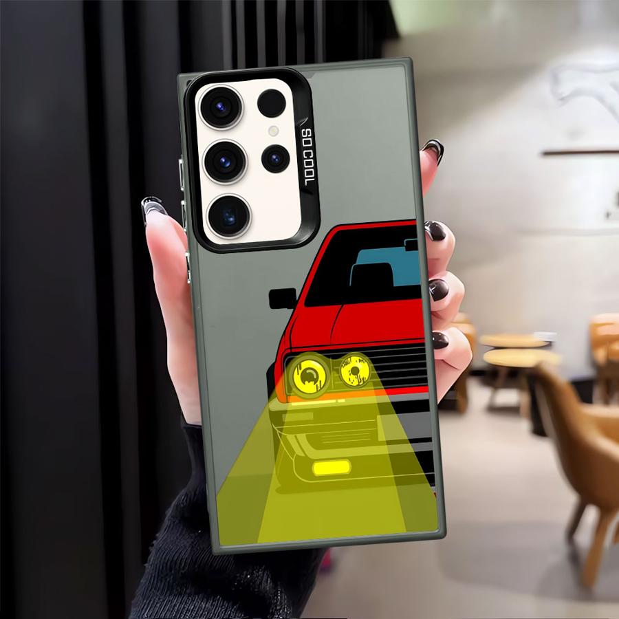 JDM Sprot Car Phone Case for Samsung Galaxy S23 S20 FE S25Plus S24Ultra S21 S25 S24 FE Note 20 Ultra S22 Ultra Soft Shell