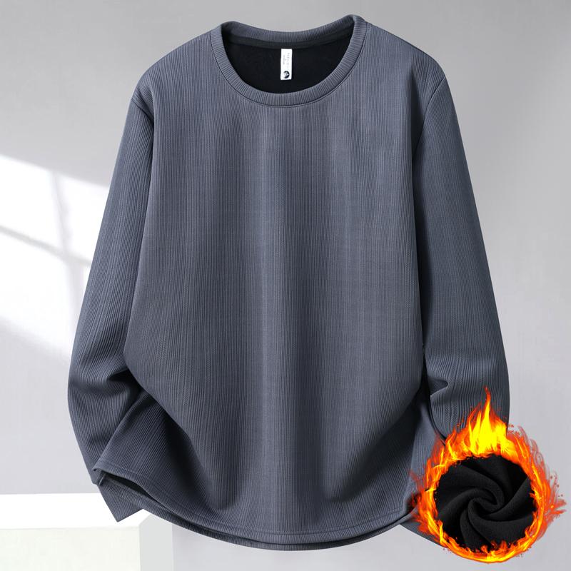 Plus Size 5XL-13XL Fashion Autumn Winter Oversize Sweatshirts for Men Clothes Thick Warm Fleece-lined Long Sleeve Tops Casual Men's Pullovers