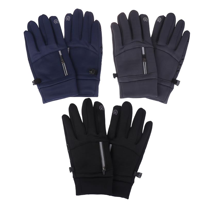 Cycling Gloves Winter Motorcycle Gloves Touch Screen Bicycle Gloves Outdoor Riding Scooter Windproof Warm Ski Gloves
