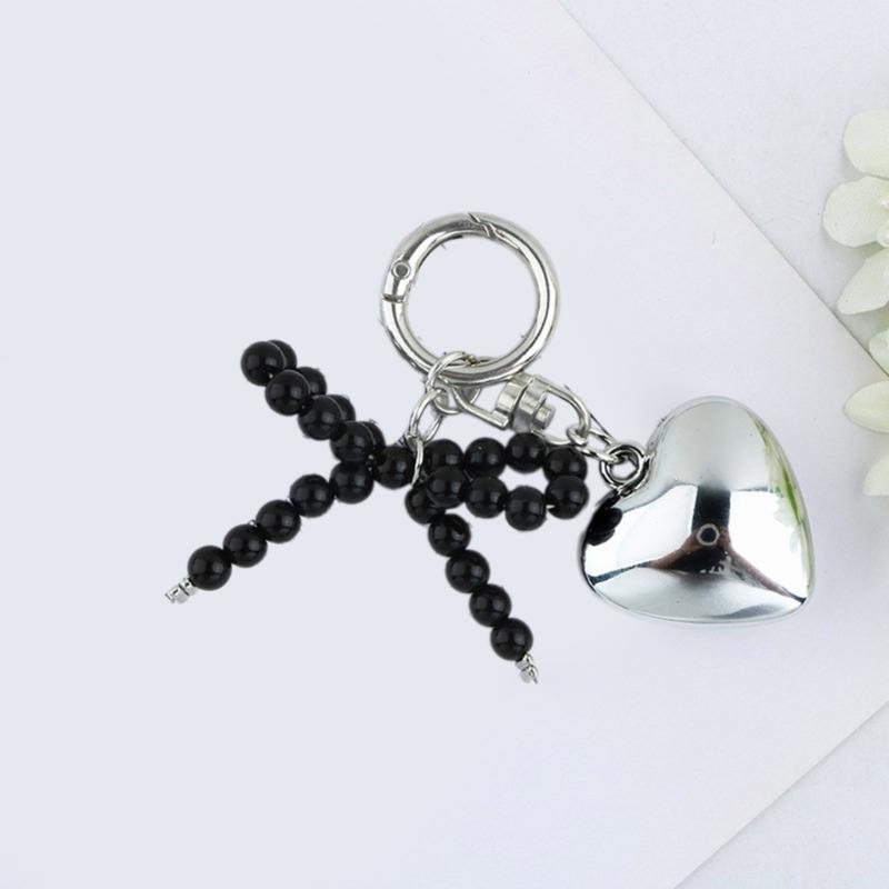 Butterfly Heart Phone Lanyard Bows Pendant Phone Charm Colorful Keychain Stylish Ornament Backpack Jewelry for Women