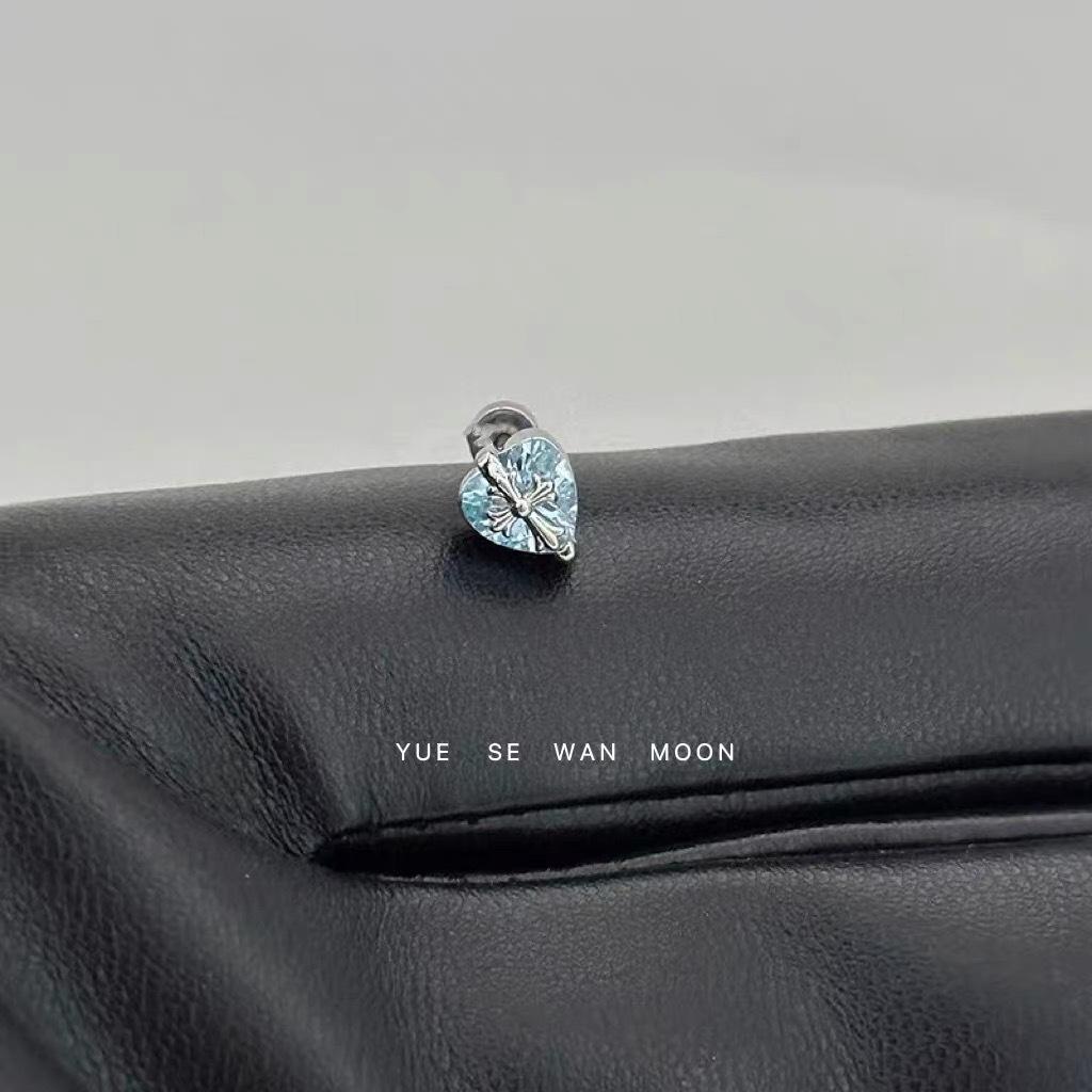 

Maldives Blue Heart Feather Wing Ear Studs - Stylish, Unique & Versatile Earrings